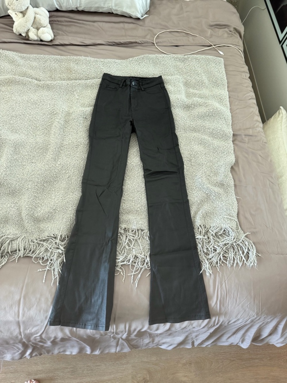 SHEIN Black Flared Pants